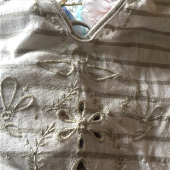 FREE PEOPLE Sefaring Striped Embroidered Top - Picture 7 of 8
